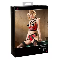 Abierta Fina - Red Ring Lift Lingerie Set