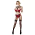 Abierta Fina - Red Ring Lift Lingerie Set - 80C/M