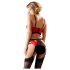 Abierta Fina - Red Ring Lift Lingerie Set - 85C/L