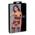 Cottelli Bondage - Red Lace Lift-Up Set - XL