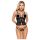Abierta Fina - Open Thong & Corset (Black)