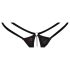 Abierta Fina - Open Thong & Corset (Black)