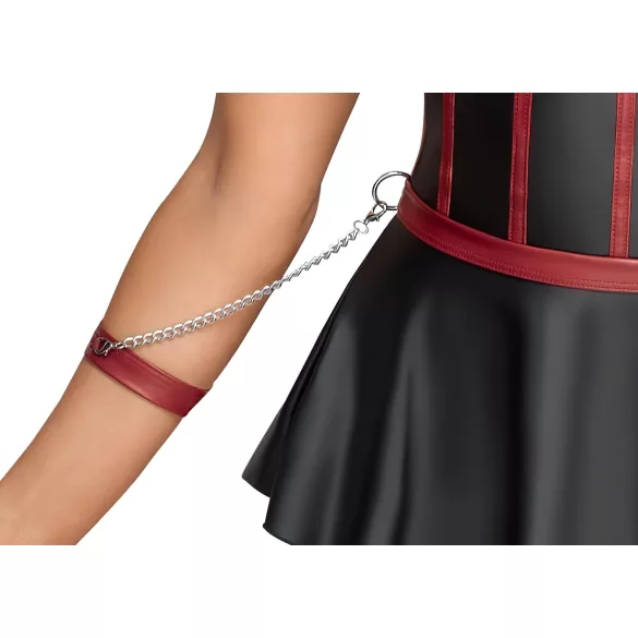 Cottelli Bondage - Shiny Set with Wrist Cuffs (Black) - 80B/M