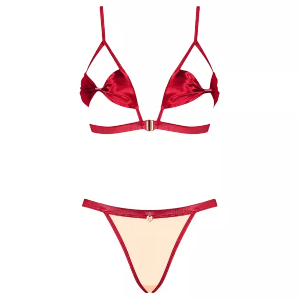 Obsessive Rubinesa - piquant lingerie set (red)