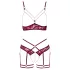 Abierta Fina - Chain Lift Bra Set (Red)