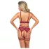 Abierta Fina - Chain Lift Bra Set (Red) - L