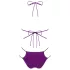 Obsessive Balitta - Shiny Halter Neck Bikini (Purple)  - M