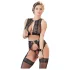 Cottelli Bondage - Lace Lingerie Set (4 Piece) - M