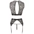 Cottelli Bondage - Lace Lingerie Set (4 Piece) - M