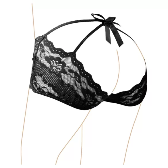 Cottelli - Spicy Lace French Panties (Black) - M