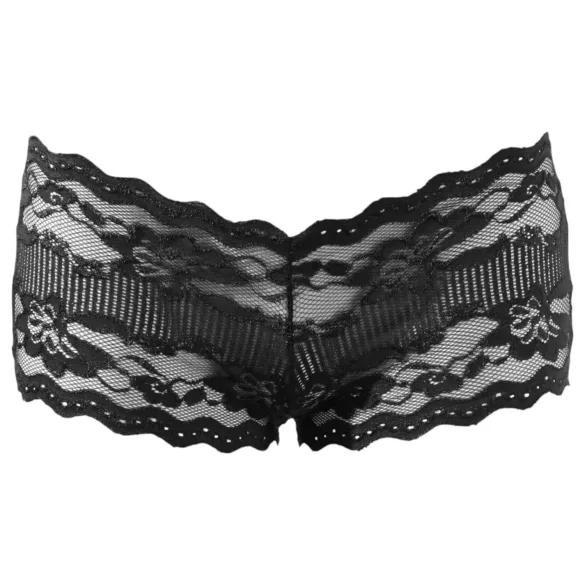 Cottelli - Spicy Lace French Panties (Black) - XL