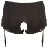 Cottelli Plus Size - Garter Belt Open Panty (Black) - 2XL