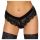 Cottelli Party - Black Lace Panties with Chain Details - L