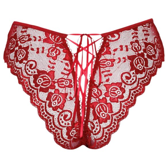 Cottelli - Open Lace Panty (Red)