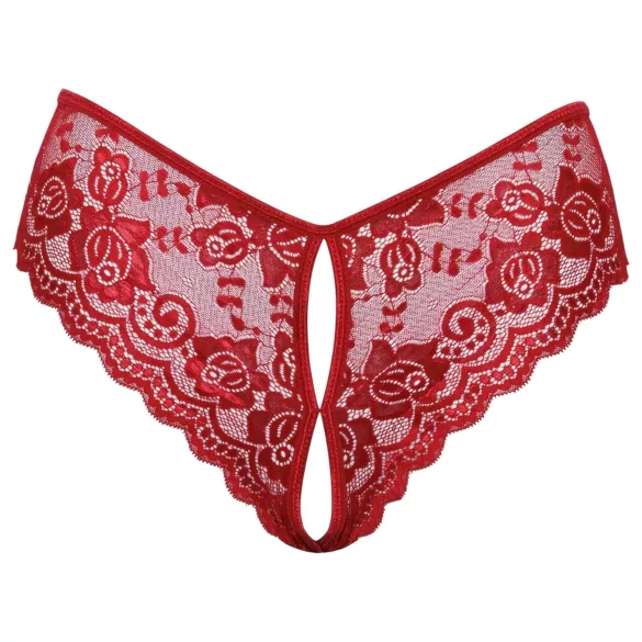 Cottelli - Open Lace Panty (Red) - XL