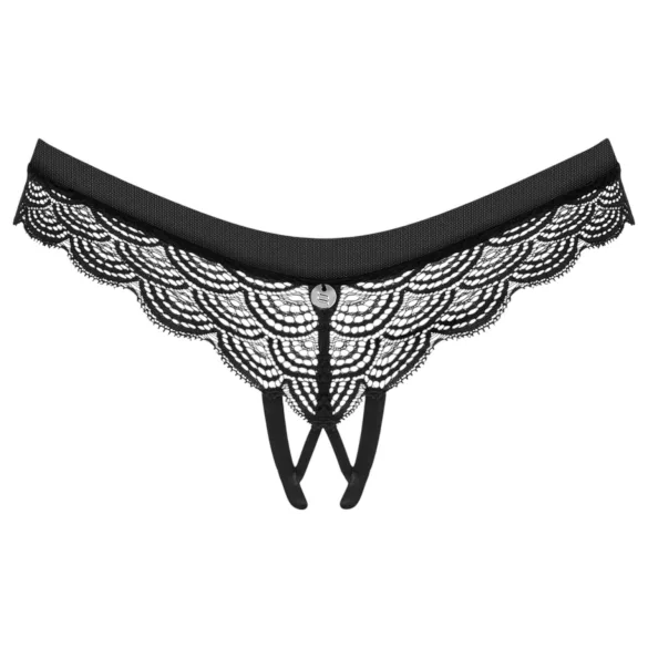 Obsessive Chemeris - Open Thong (Black) - M/L
