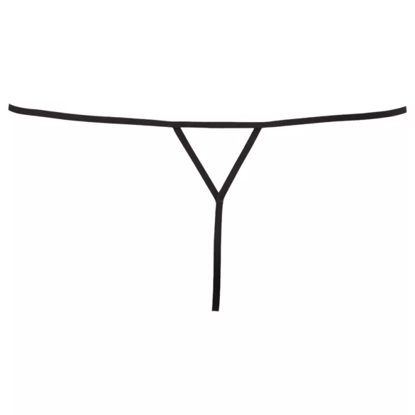 Cottelli - Women's Sparkly Minimal Thong (Black)