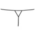 Cottelli - Women's Sparkly Minimal Thong (Black) - M/L