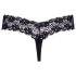 Cottelli - Double Pearl Lace Thong (Black) - XL
