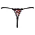 Cottelli - Luxury Black Rose Pearl Thong