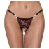 Cottelli - Luxury Black Rose Pearl Thong - M/L