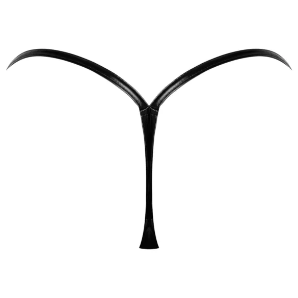 Noir - Glossy Effect Thong (Black)
