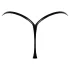 Noir - Glossy Effect Thong (Black) - L/XL