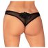 Obsessive Latinesa - Open Thong (Black) - M/L
