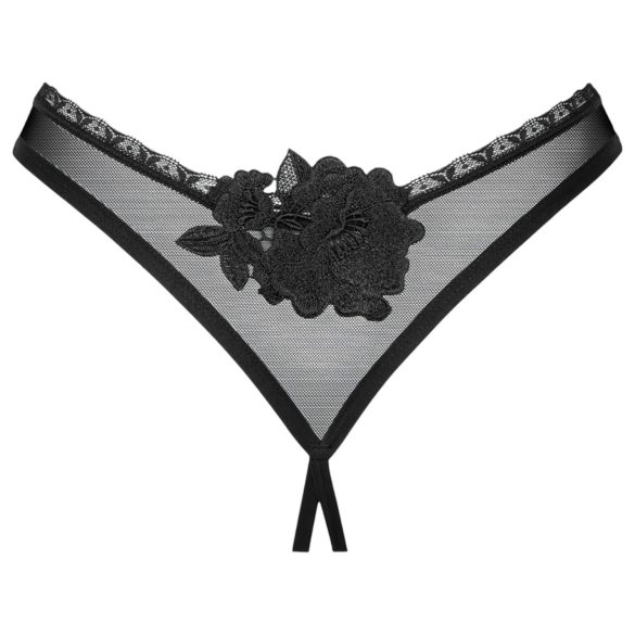 Obsessive Latinesa - Open Thong (Black)