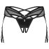 Obsessive Dominna - Strappy Garter Belt (Black) - L/XL