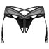 Obsessive Dominna - Strappy Garter Belt (Black) - L/XL