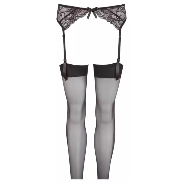 NO:XQSE - Lace Garter Belt Set - Black - M/L