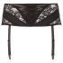 Cottelli Plus Size - Lace Corset Garter Belt (Black) - 3XL