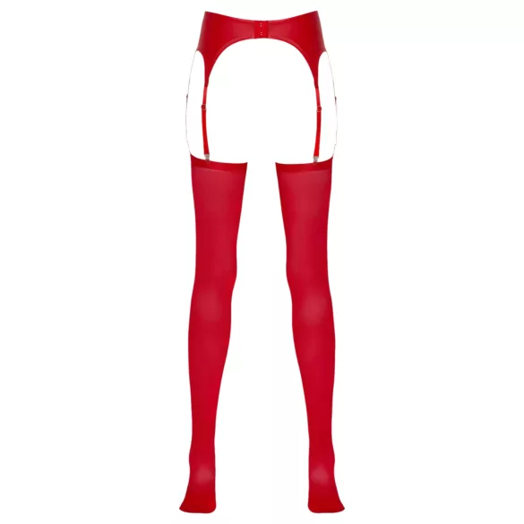 NO:XQSE - Shiny Garter Belt Set (Red)