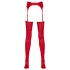NO:XQSE - Shiny Garter Belt Set (Red) - L/XL