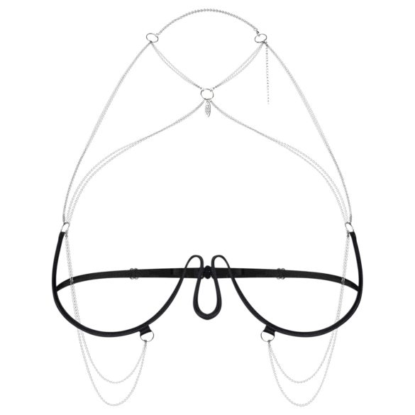 Obsessive - Chain Harness Bra - Black (S-L)