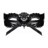 Obsessive - Embroidered Venetian Mask (Black)