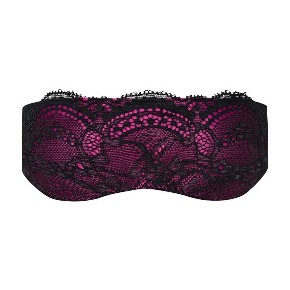 Obsessive Roseberry - Lace Eye Mask (Purple-Black)