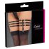 Cottelli - Leather-Look Thigh Garter (Black) - L/XL