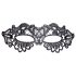 Cottelli - Elegant Embroidered Lace Mask (Black)