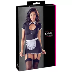 Cottelli - Garter Belt Maid Outfit (Black and White) - M