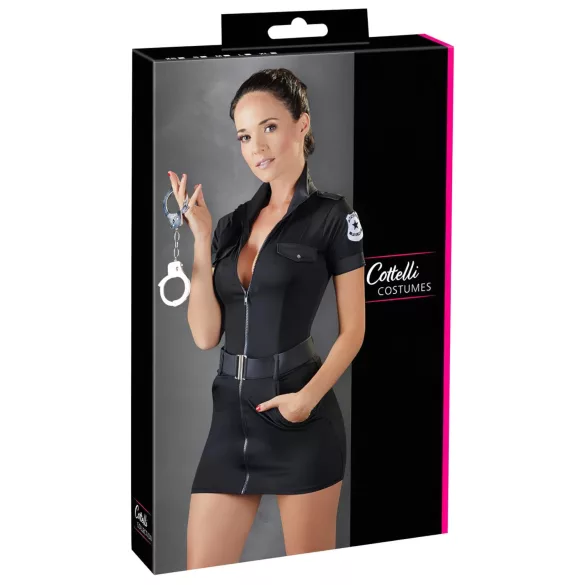 Cottelli Police - Women's Officer Costume Dress (Black) - L