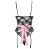 Cottelli - Sheer Maid Costume (Black-Pink)