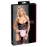 Cottelli - Sheer Maid Costume (Black-Pink)