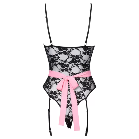 Cottelli - Sheer Maid Costume (Black-Pink) - L