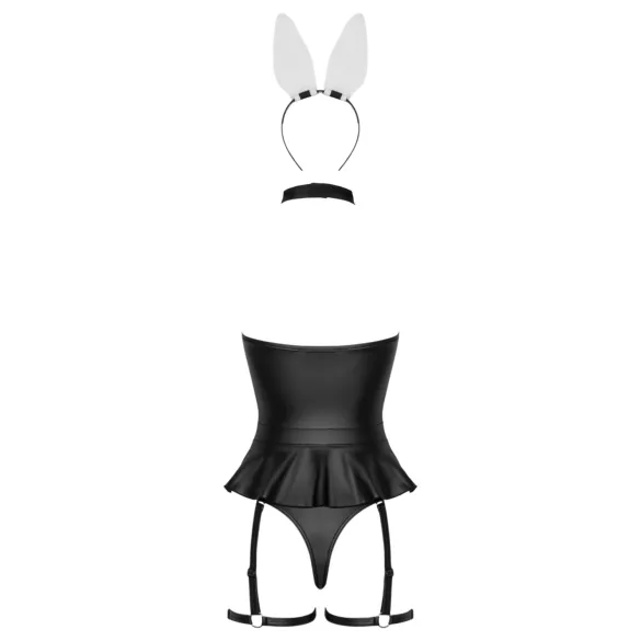 Cottelli - Bunny Costume - Black (3 Piece)