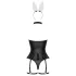 Cottelli - Bunny Costume - Black (3 Piece)