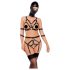 Bad Kitty - Body Harness Set and Mask (Black) - S