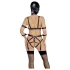 Bad Kitty - Body Harness Set and Mask (Black) - S