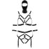 Bad Kitty - Body Harness Set and Mask (Black) - S